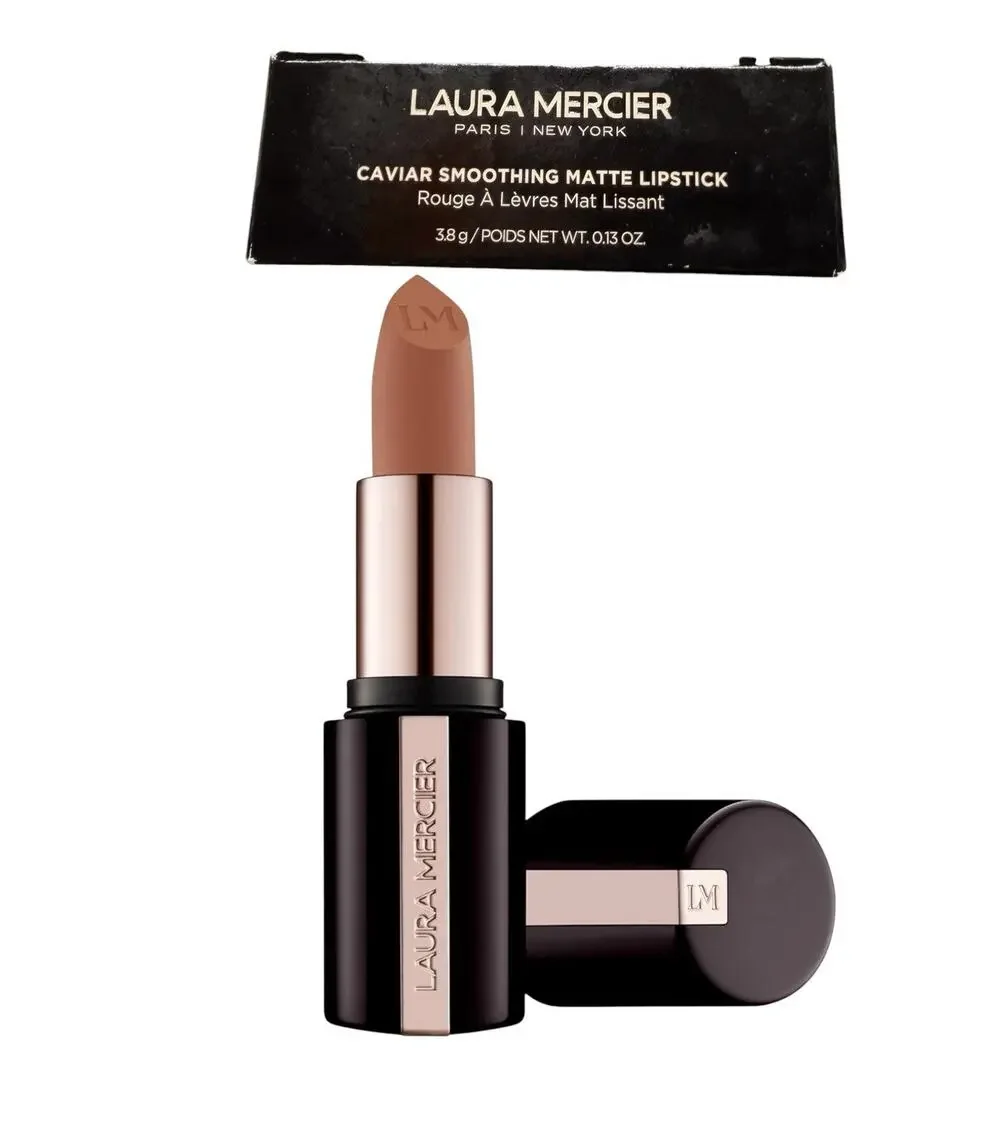 NIB Laura Mercier Nude Sateen 143 Caviar Smoothing Matte Lipstick
